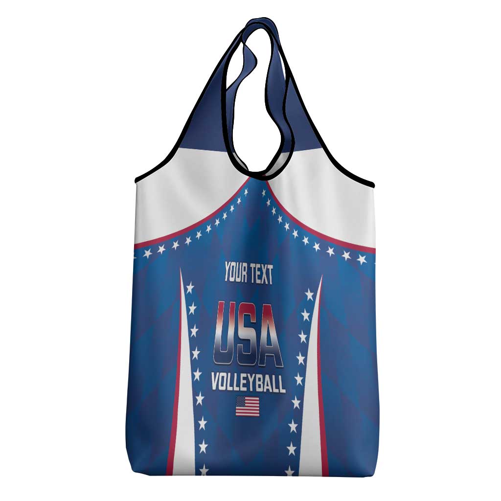 Custom USA 2025 Volleyball Grocery Bag Sporty Style