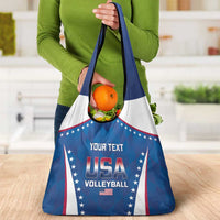 Custom USA 2025 Volleyball Grocery Bag Sporty Style