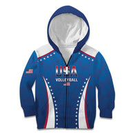 Custom USA 2025 Volleyball Kid Hoodie Sporty Style
