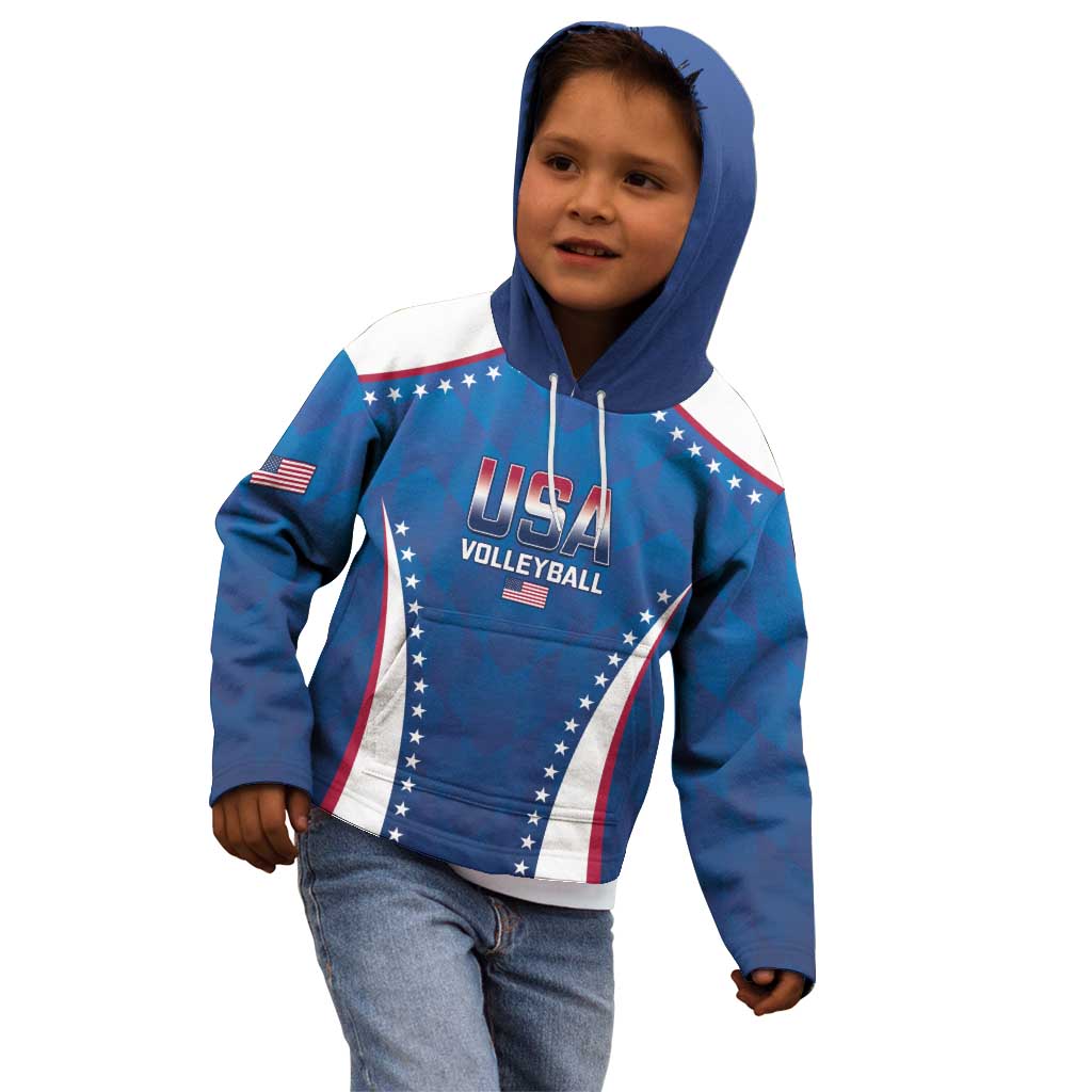 Custom USA 2025 Volleyball Kid Hoodie Sporty Style
