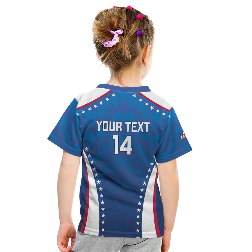 Custom USA 2025 Volleyball Kid T Shirt Sporty Style