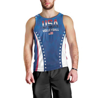 Custom USA 2025 Volleyball Men Tank Top Sporty Style