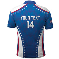 Custom USA 2025 Volleyball Polo Shirt Sporty Style