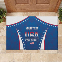 Custom USA 2025 Volleyball Rubber Doormat Sporty Style