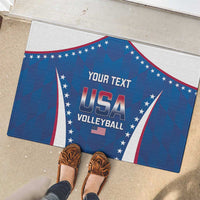 Custom USA 2025 Volleyball Rubber Doormat Sporty Style