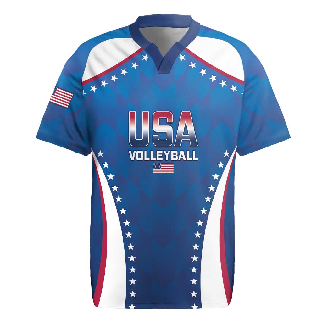 Custom USA 2025 Volleyball Rugby Jersey Sporty Style
