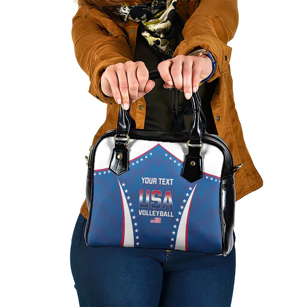 Custom USA 2025 Volleyball Shoulder Handbag Sporty Style