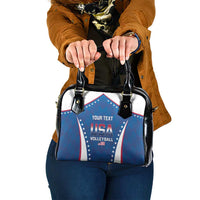Custom USA 2025 Volleyball Shoulder Handbag Sporty Style