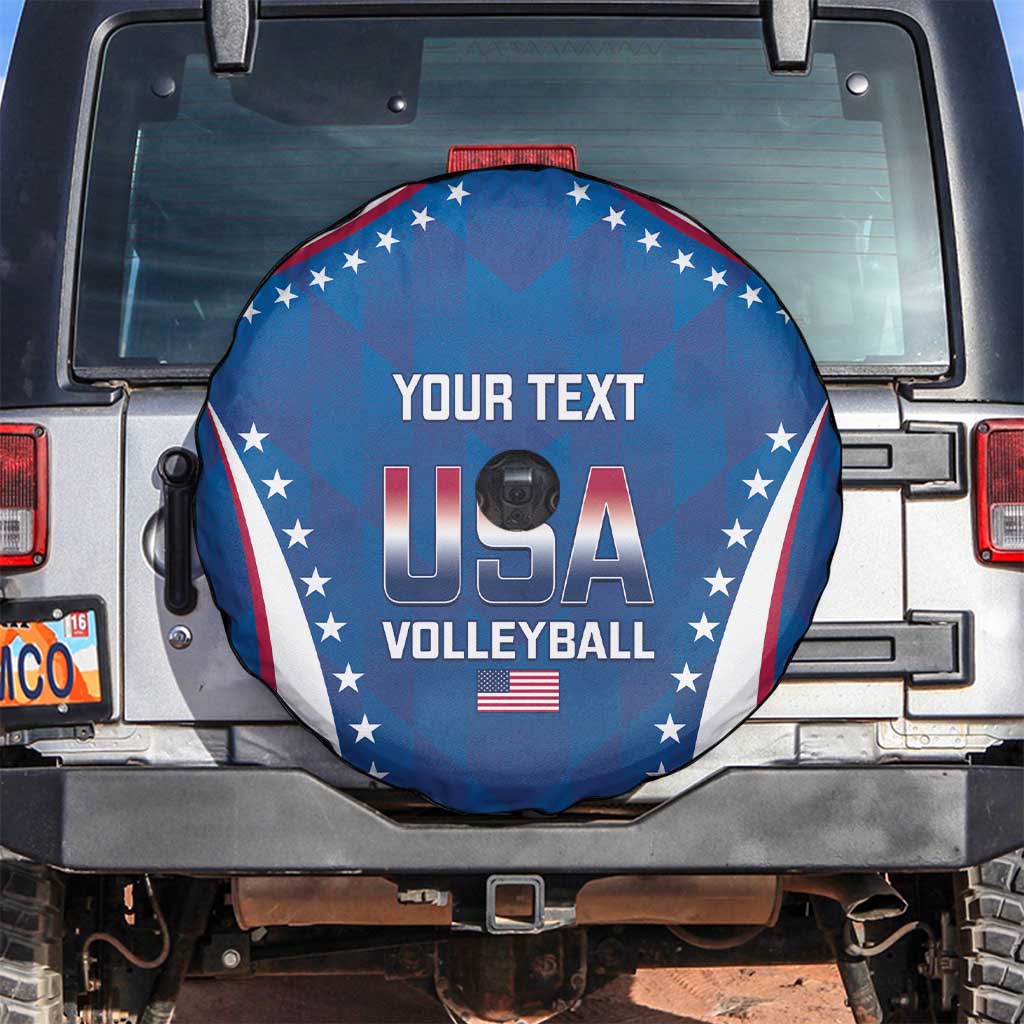 Custom USA 2025 Volleyball Spare Tire Cover Sporty Style