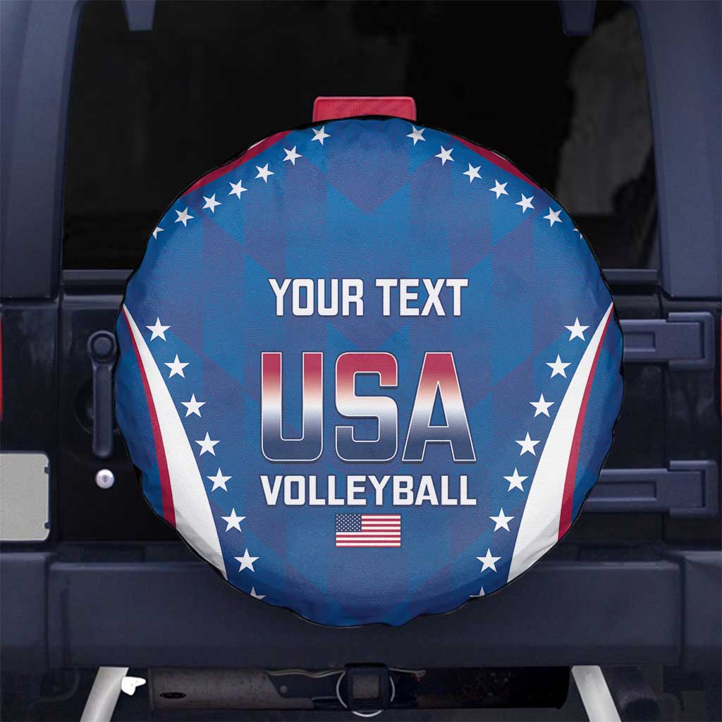 Custom USA 2025 Volleyball Spare Tire Cover Sporty Style