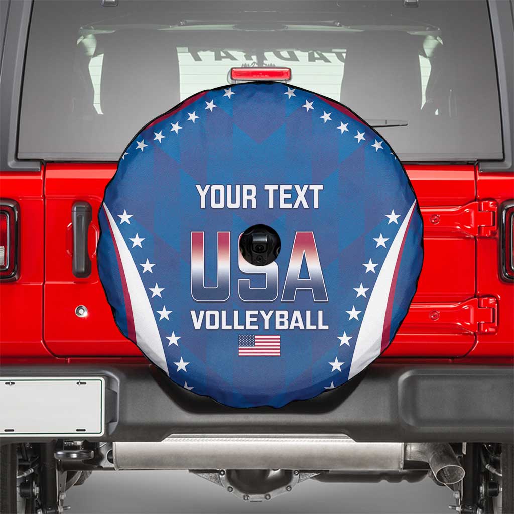 Custom USA 2025 Volleyball Spare Tire Cover Sporty Style