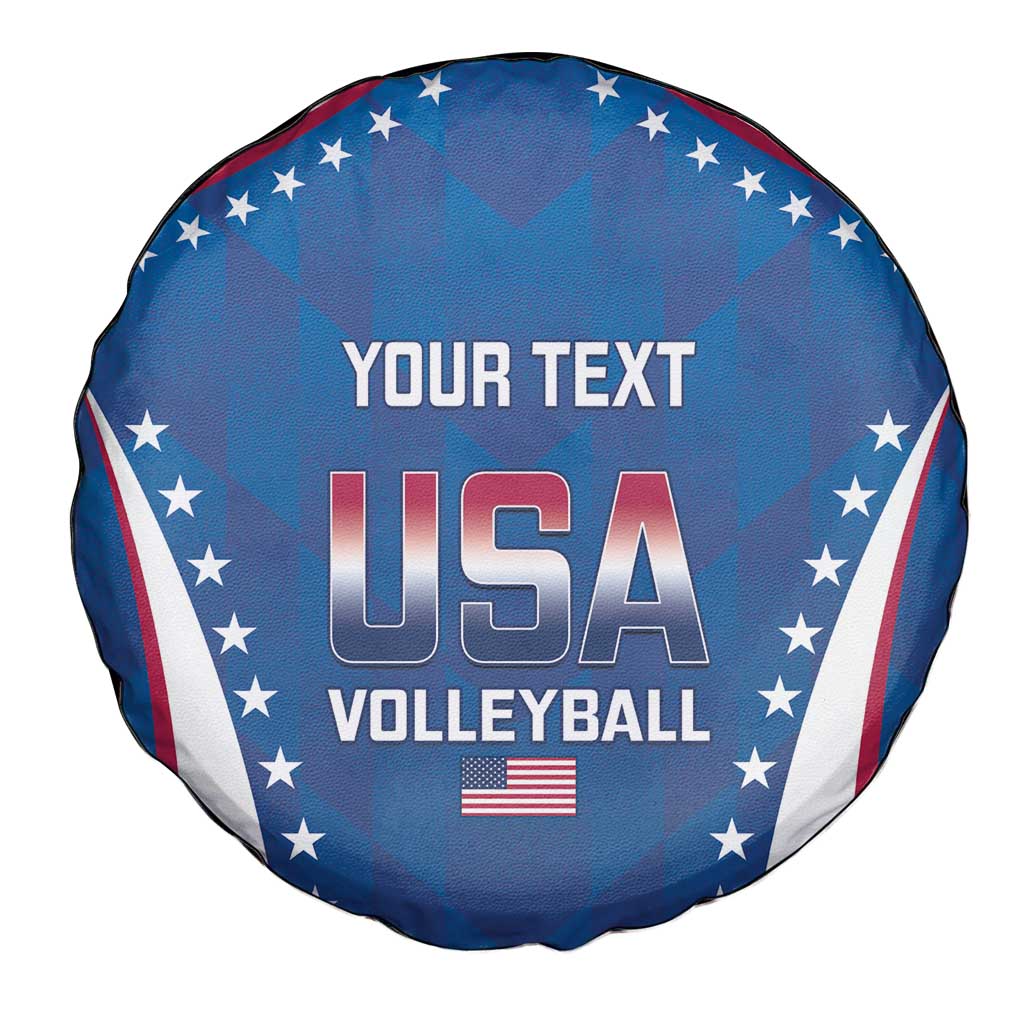 Custom USA 2025 Volleyball Spare Tire Cover Sporty Style