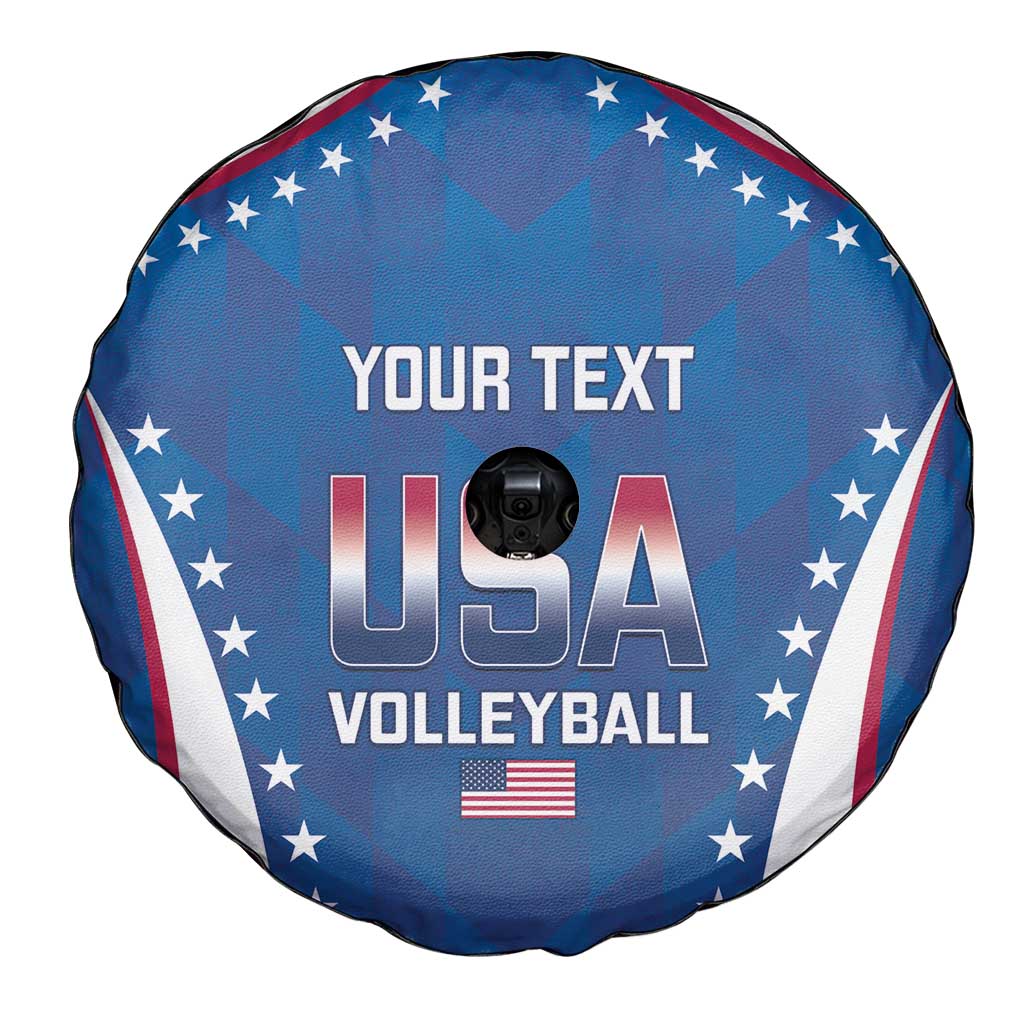Custom USA 2025 Volleyball Spare Tire Cover Sporty Style