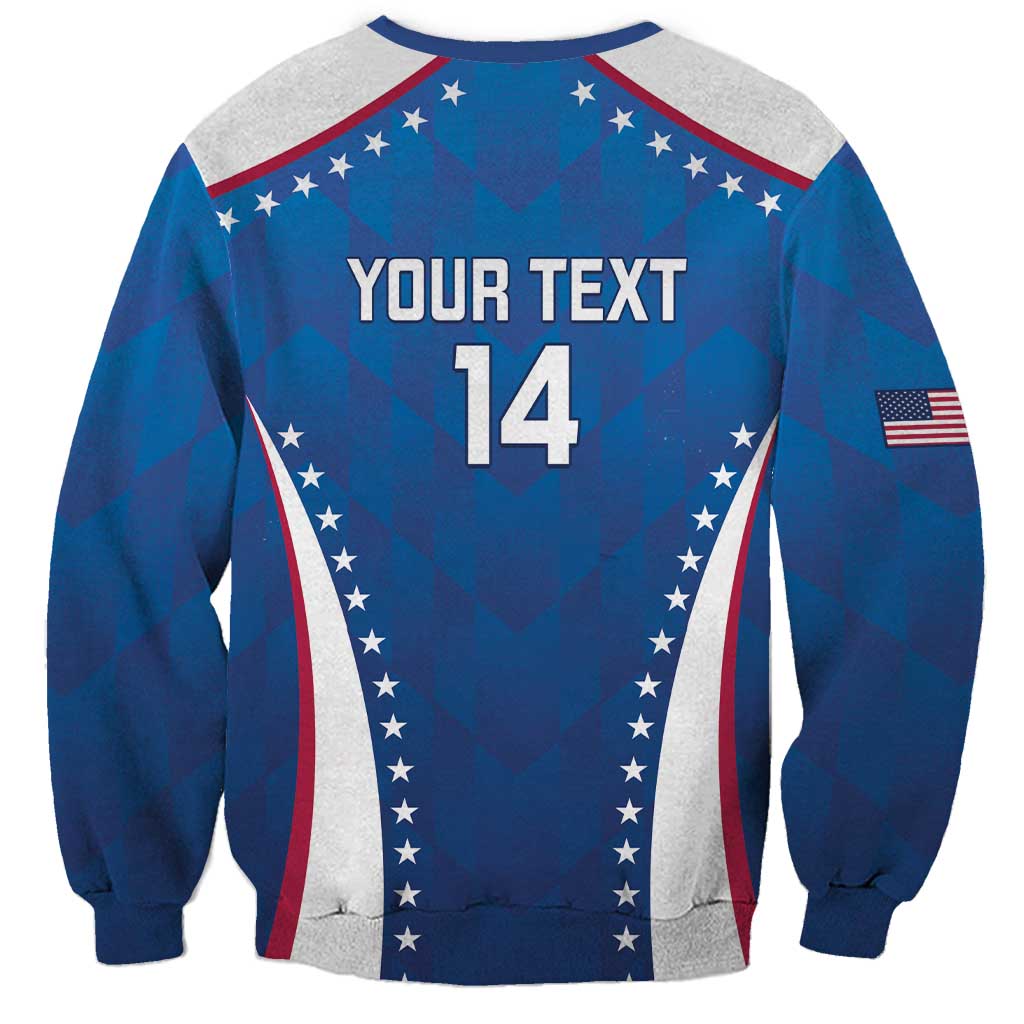 Custom USA 2025 Volleyball Sweatshirt Sporty Style