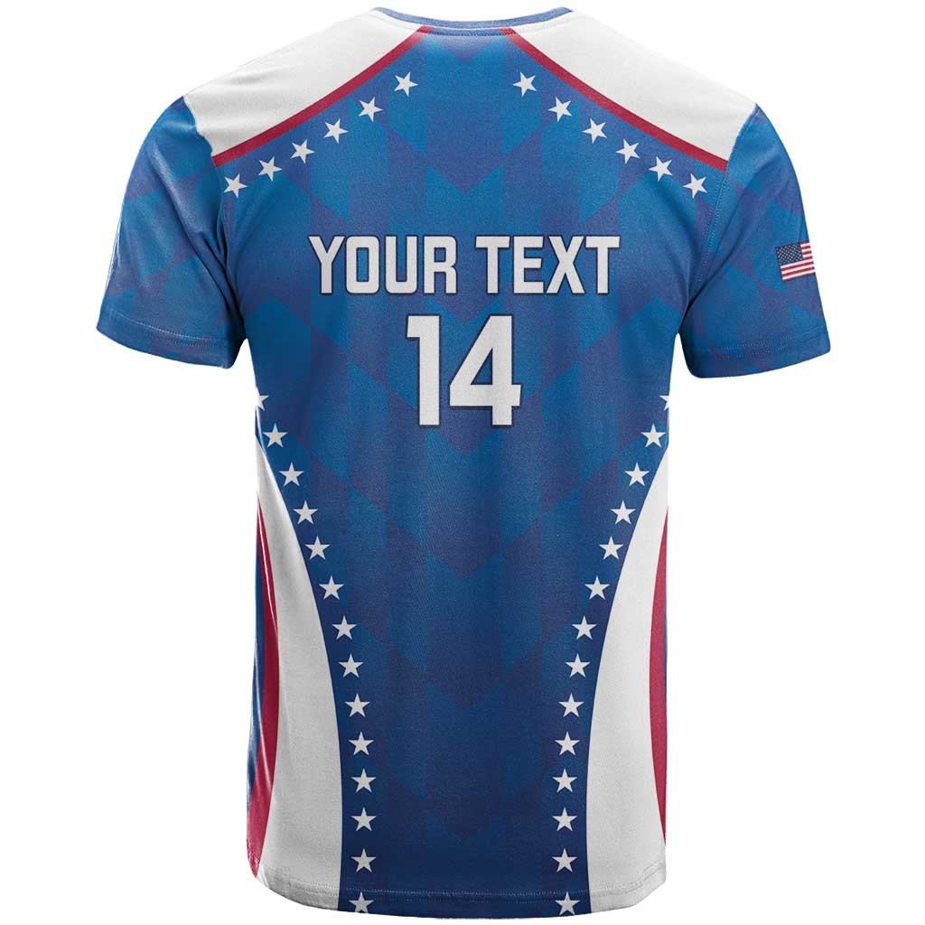 Custom USA 2025 Volleyball T Shirt Sporty Style