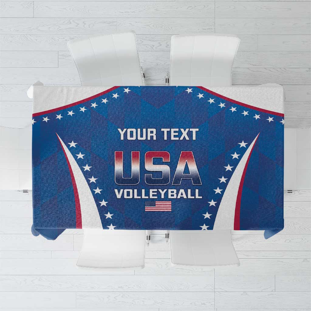 Custom USA 2025 Volleyball Tablecloth Sporty Style