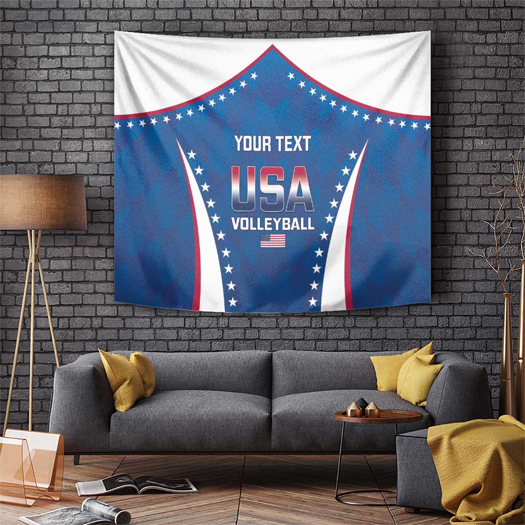 Custom USA 2025 Volleyball Tapestry Sporty Style