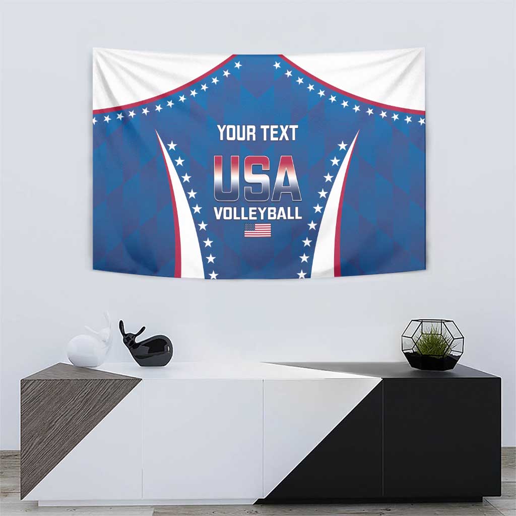 Custom USA 2025 Volleyball Tapestry Sporty Style