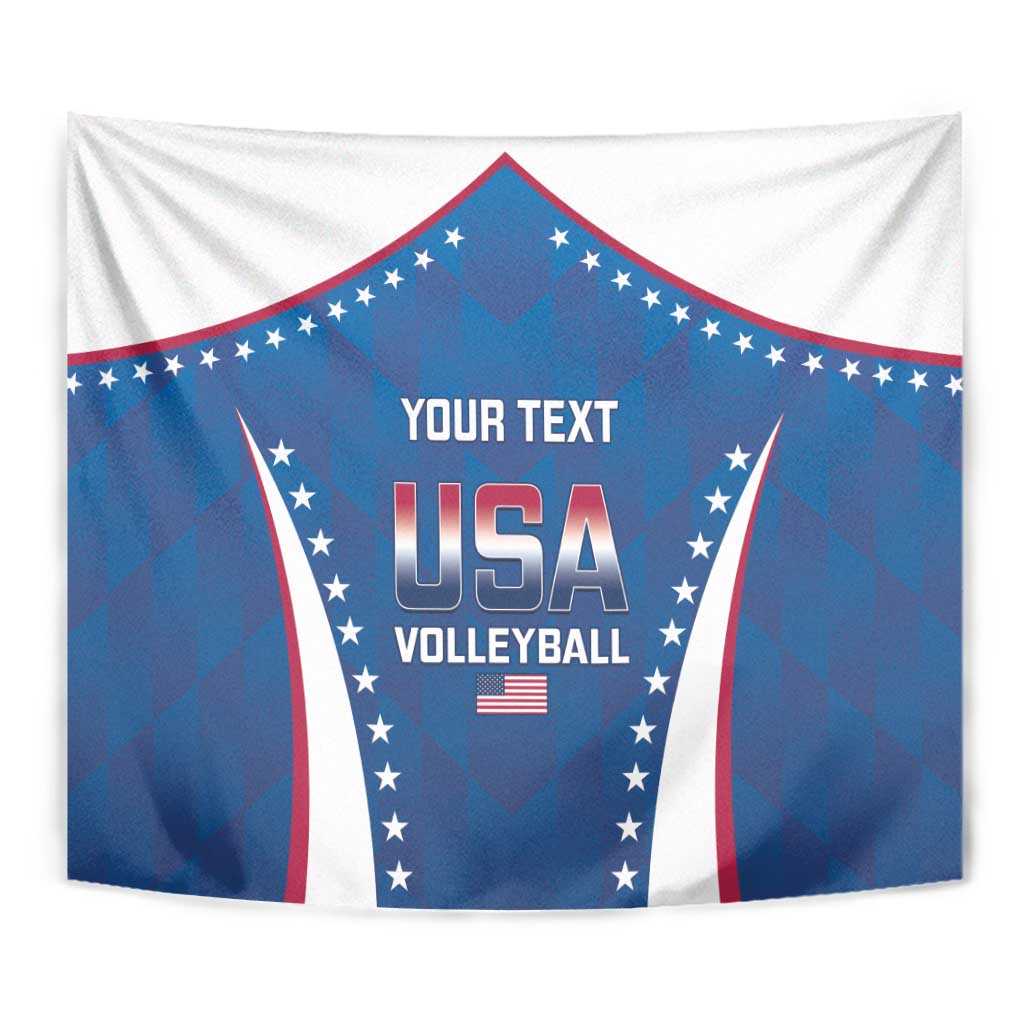 Custom USA 2025 Volleyball Tapestry Sporty Style
