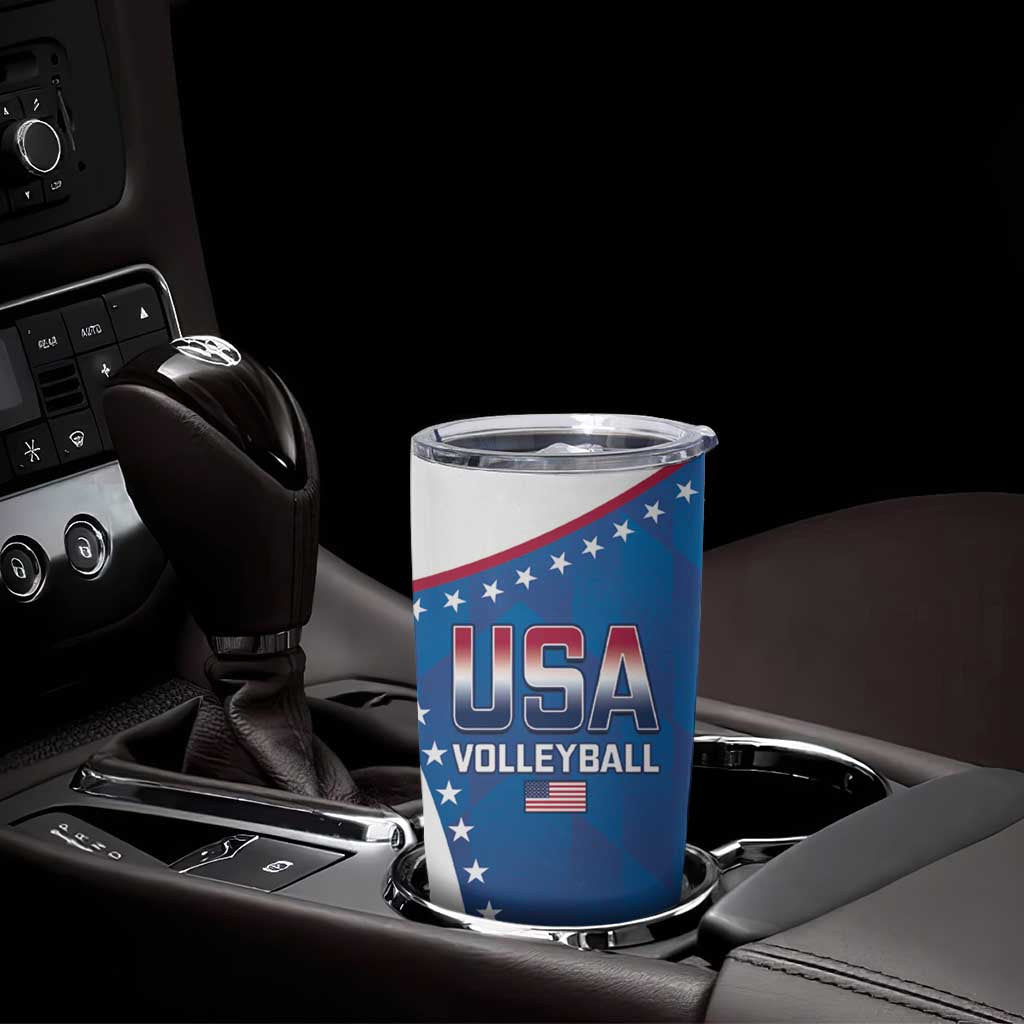 Custom USA 2025 Volleyball Tumbler Cup Sporty Style