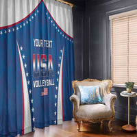 Custom USA 2025 Volleyball Window Curtain Sporty Style