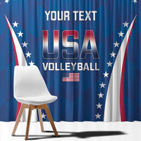 Custom USA 2025 Volleyball Window Curtain Sporty Style
