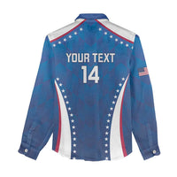 Custom USA 2025 Volleyball Women Casual Shirt Sporty Style