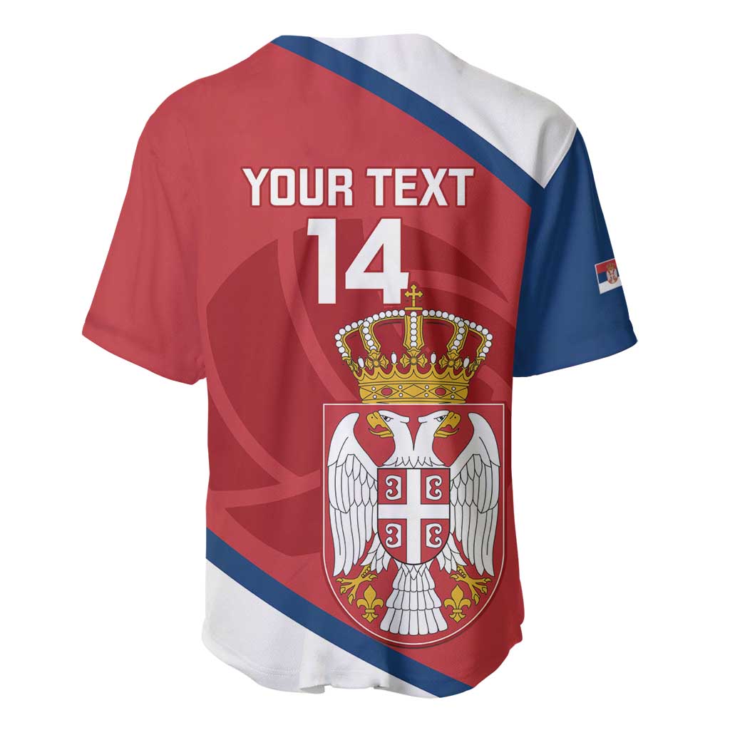 Custom Serbia Volleyball Baseball Jersey 2025 Go Champions