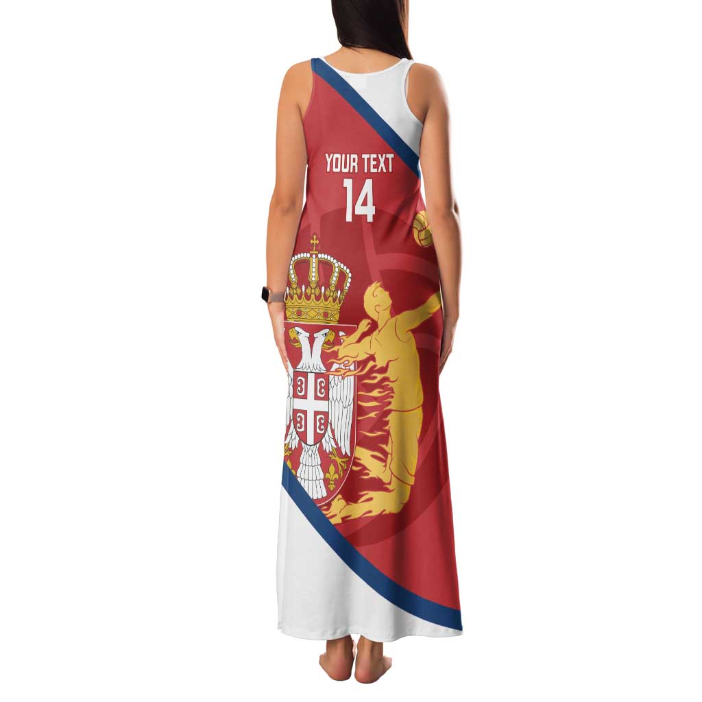 Custom Serbia Volleyball Family Matching Tank Maxi Dress and Hawaiian Shirt 2025 Go Champions