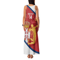 Custom Serbia Volleyball Family Matching Tank Maxi Dress and Hawaiian Shirt 2025 Go Champions