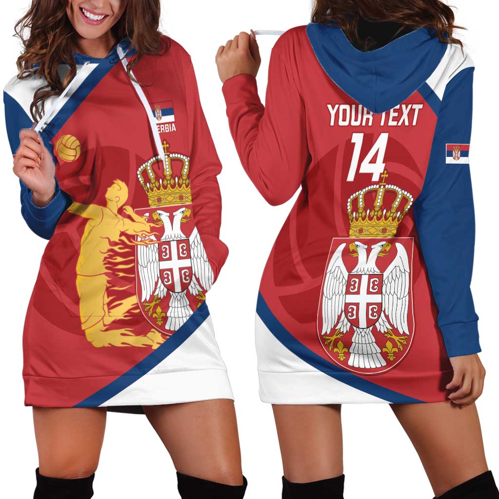 Custom Serbia Volleyball Hoodie Dress 2025 Go Champions