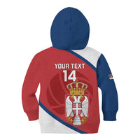 Custom Serbia Volleyball Kid Hoodie 2025 Go Champions
