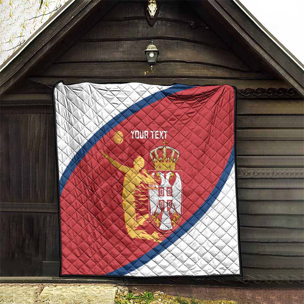 Custom Serbia Volleyball Quilt 2025 Go Champions