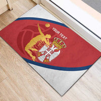 Custom Serbia Volleyball Rubber Doormat 2025 Go Champions