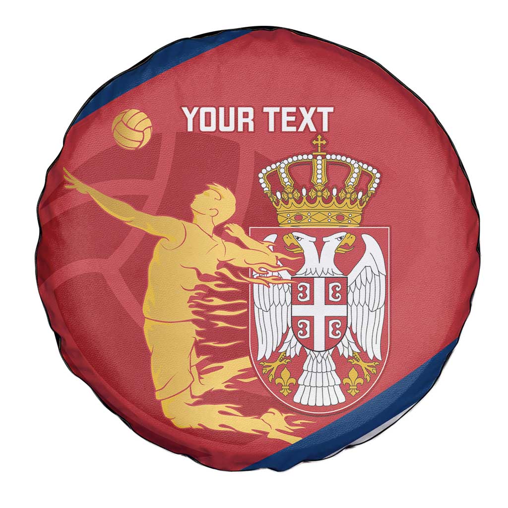 Custom Serbia Volleyball Spare Tire Cover 2025 Go Champions
