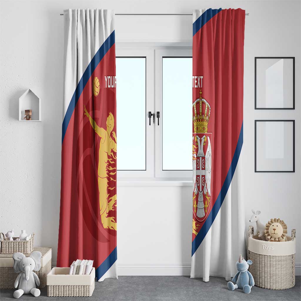 Custom Serbia Volleyball Window Curtain 2025 Go Champions