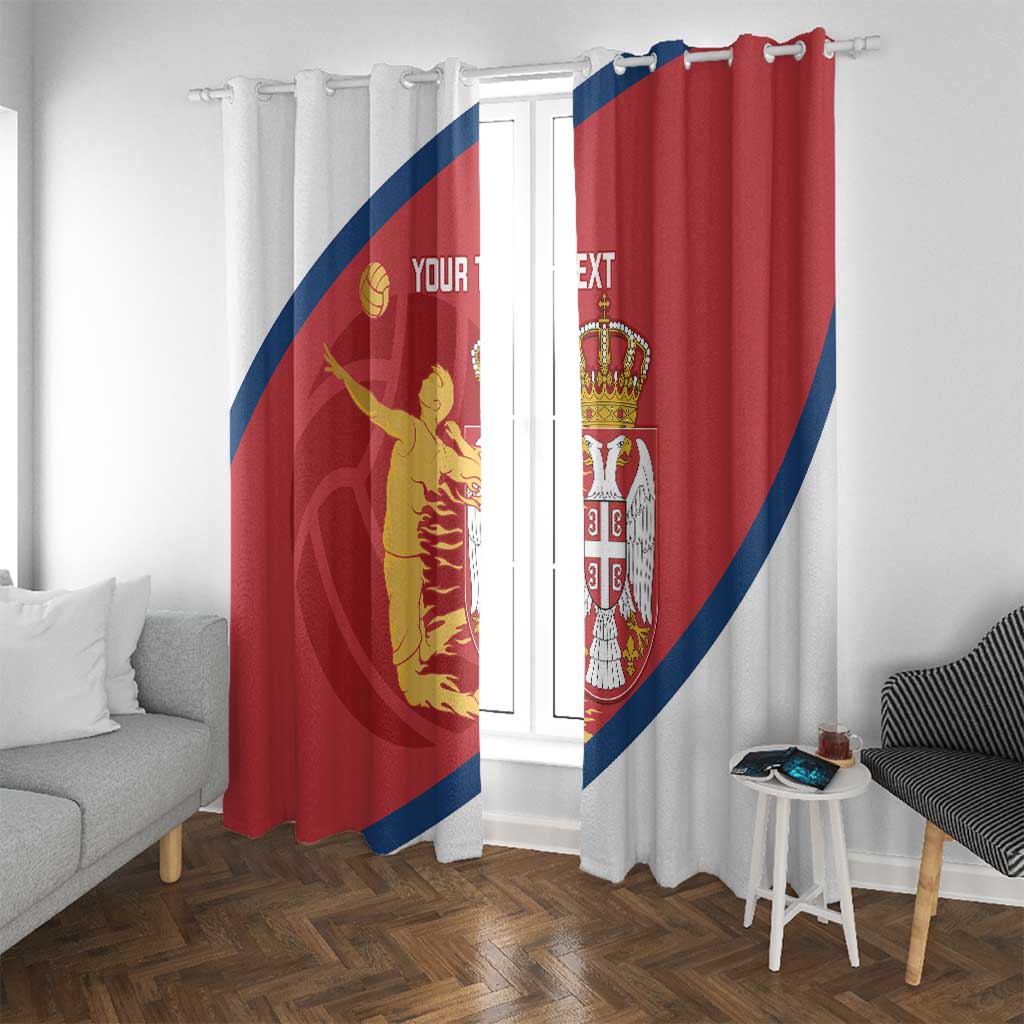 Custom Serbia Volleyball Window Curtain 2025 Go Champions