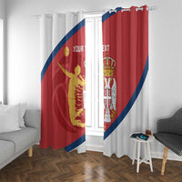 Custom Serbia Volleyball Window Curtain 2025 Go Champions