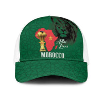 Morocco Football Baseball Net Cap Atlas Lions Champions African Green Islamic Pattern