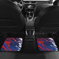 Dominican Republic Independence Day Car Mats 27th February Coat Of Arms Grunge Texture