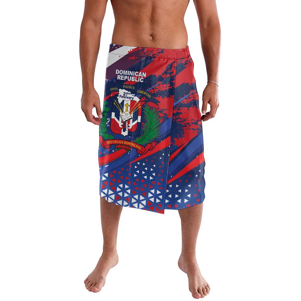 Dominican Republic Independence Day Lavalava 27th February Coat Of Arms Grunge Texture