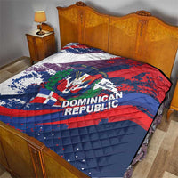 Dominican Republic Independence Day Quilt 27th February Coat Of Arms Grunge Texture