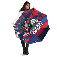 Dominican Republic Independence Day Umbrella 27th February Coat Of Arms Grunge Texture