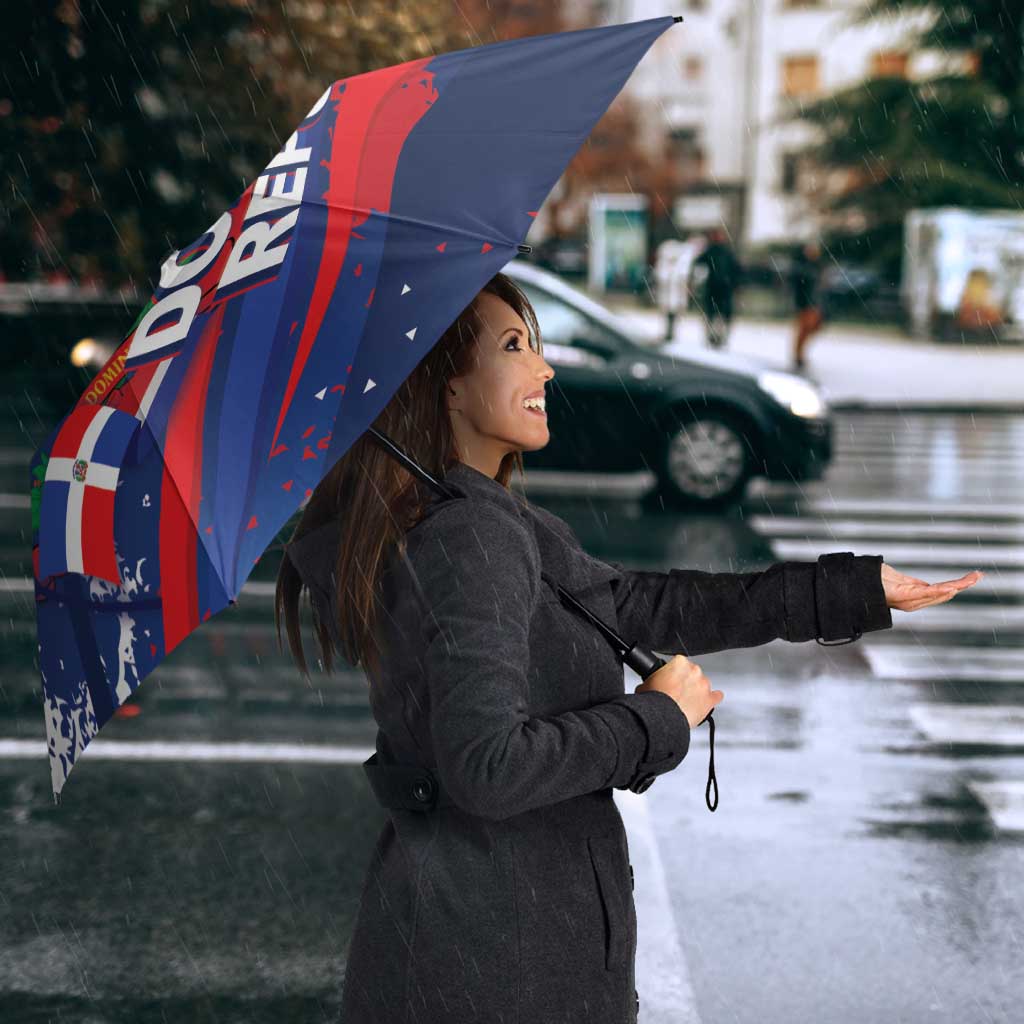 Dominican Republic Independence Day Umbrella 27th February Coat Of Arms Grunge Texture