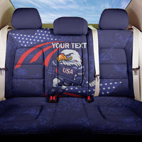 Custom USA Ice Hockey Back Car Seat Cover United States Eagle Mascot