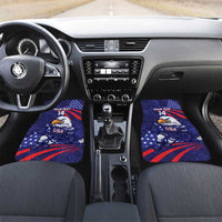 Custom USA Ice Hockey Car Mats United States Eagle Mascot