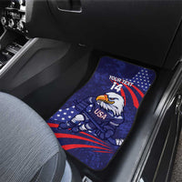 Custom USA Ice Hockey Car Mats United States Eagle Mascot