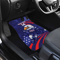 Custom USA Ice Hockey Car Mats United States Eagle Mascot