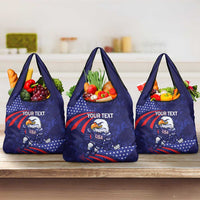 Custom USA Ice Hockey Grocery Bag United States Eagle Mascot