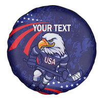 Custom USA Ice Hockey Spare Tire Cover United States Eagle Mascot